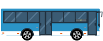 blue bus